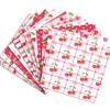 Cotrida 24 Sheets Cherry Fruit Scrapbook Paper, Pink Patterns Decorative