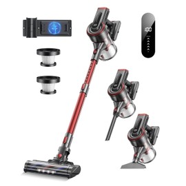WLUPEL Cordless Vacuum Cleaner, 38kPa Stick Vacuum Cleaner, 450W Powerful Handheld Vacuum with LED Touch Display, 55mins Runtime for Pet Hair, Carpet and Hardwood Floor(Hero 8S)