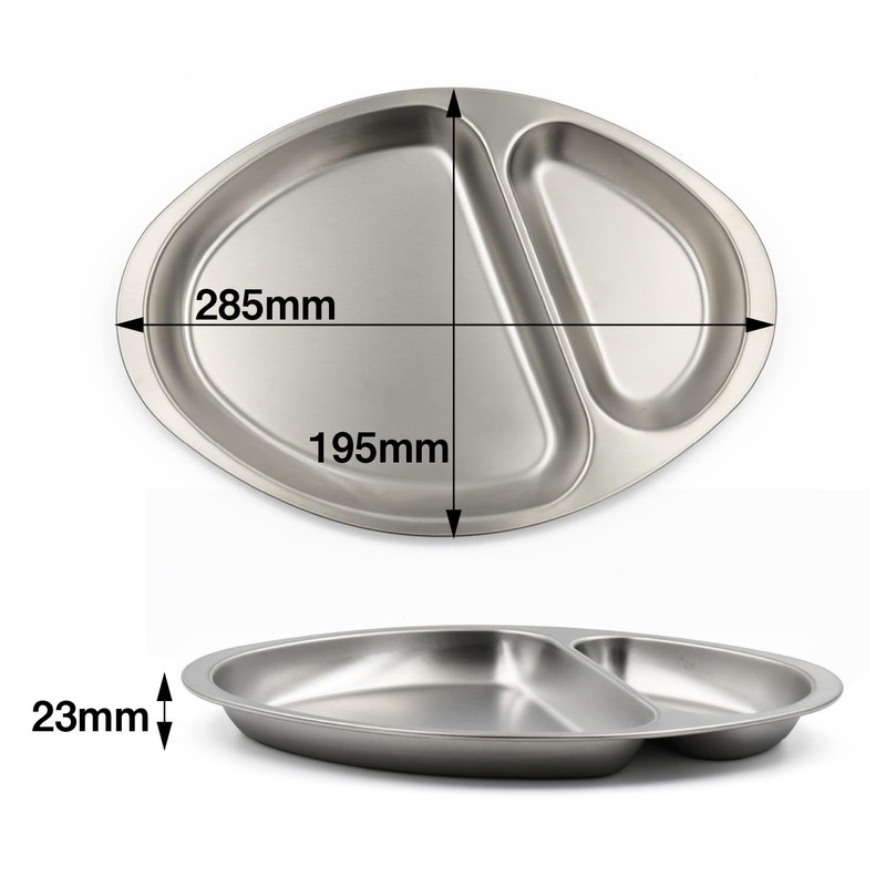 Tsubamesanjo Village Blacksmith Stainless Steel Lunch Plate (Deep Lunch Plate)