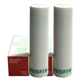 Innisfree Airy Matte Lipstick 6 Rosy Bow x2 / 이니스프리 에어리 매트 립스틱 6 로지보우 x2개
