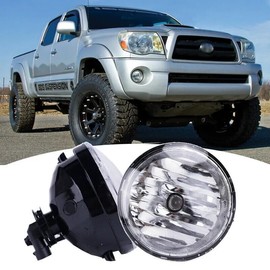 Himongoo - Par de lámparas halógenas para conducción de faros antiniebla compatibles con Tacoma 2005-2011 2007-2013 Tundra compatible con OE 81210AA030, 8122006070