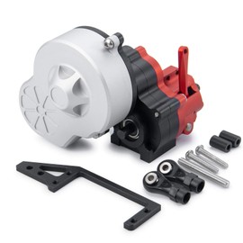 RC-Hub Metal Complete Transmission Case Gearbox with Gear for 1:10 Axial SCX10 RC Crawler Car