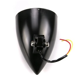 Unbranded/Generic 6" Black Bullet Headlight For Sportster XL Dyna Softail Halogen Chopper 883