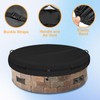 Outdoor Round Built in Stone Fire Pit Cover, 600D Quality