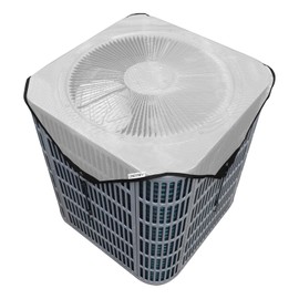 COVERTIFY Central Air Conditioner Covers for Outside Units, Mesh AC Covers for Outside, Breathable Air Conditioning Condenser Cover - Top Universal Defener (Grey, 36'' x 36'')