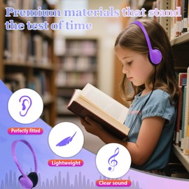 ZXQZYM USB C Headphones Bulk for Classroom School Kids 30 Pack