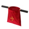 Church Tithe Offering Bags with Wooden Handles,Offering Baskets for Church