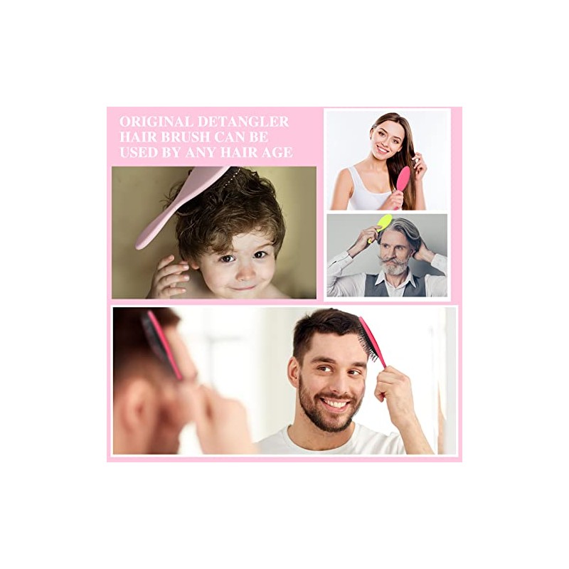Nuenen 6 Cepillos de Cabello Húmedo para Mujeres Cepillo Desenredante