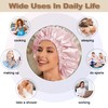 Wzenclave Large Satin Bonnet Silk Bonnet for Sleeping Hair Bonnet