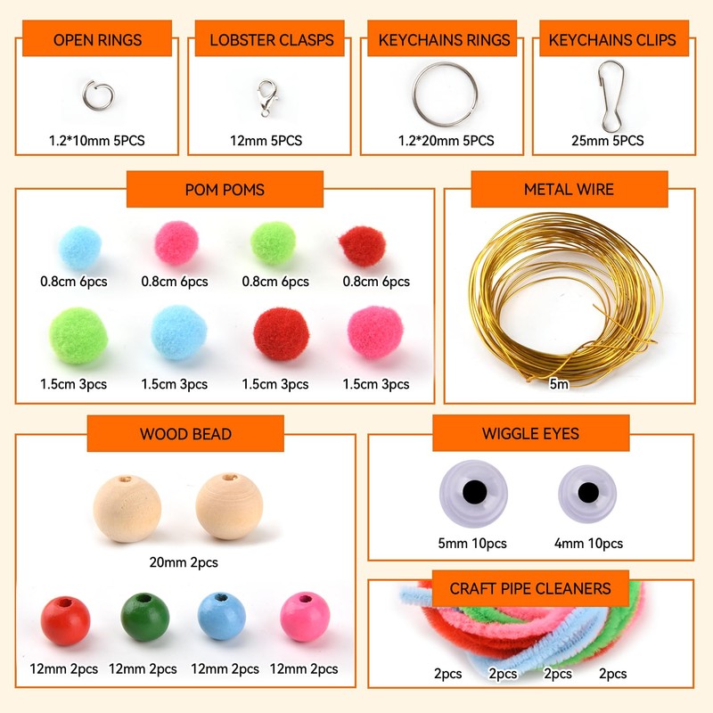 295 PCS Scoobies Strings Kit, Scoubidou Strings, Plastic Lacing Cord