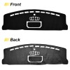 Unbranded For Ford F150 2021-2025 Black Polyester Dashmat Dash Cover