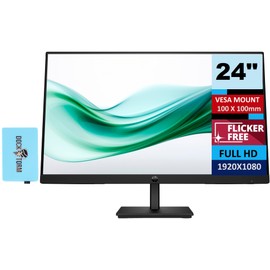 HP Series 3 Pro 23.8 inch FHD Monitor Bundle with Docztorm Dock, 23.8" FHD IPS (1920x1080) 100Hz Display, VESA Mount (100x100mm), Ideal for Home & Business, 9U5C1AA#ABA