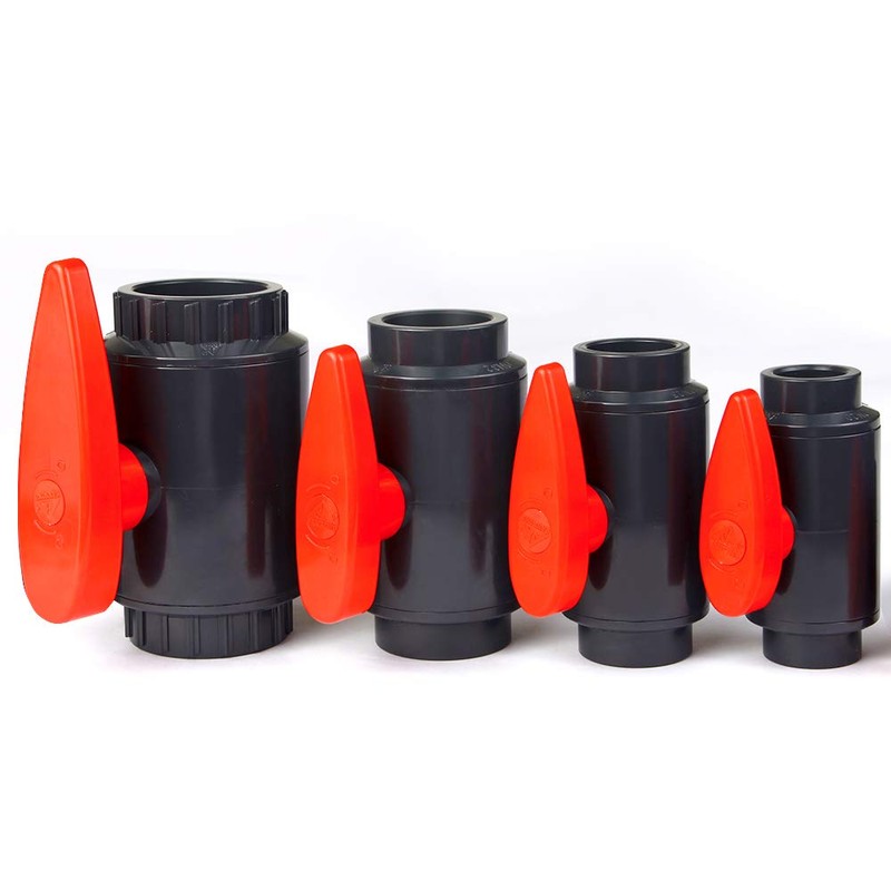 Sanking DIN Gray UPVC 40mm T Handle Compact Ball Valve