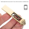 Waterproof USB 2.0 U Disk Aluminum Alloy Portable Safe Flash