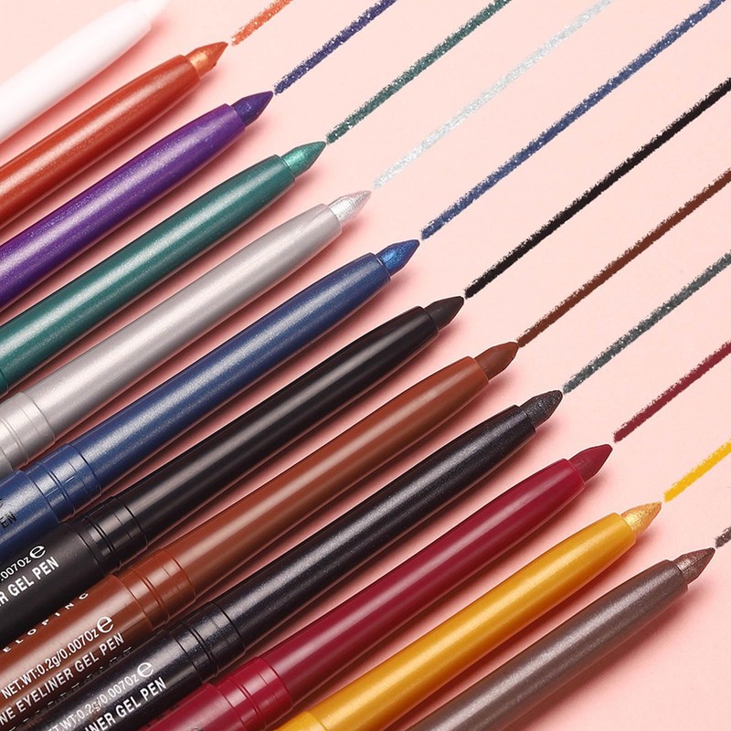 Hyesamyo Purple Gel Eyeliner Purple Waterproof Glitter Eyeliner Pencil Water