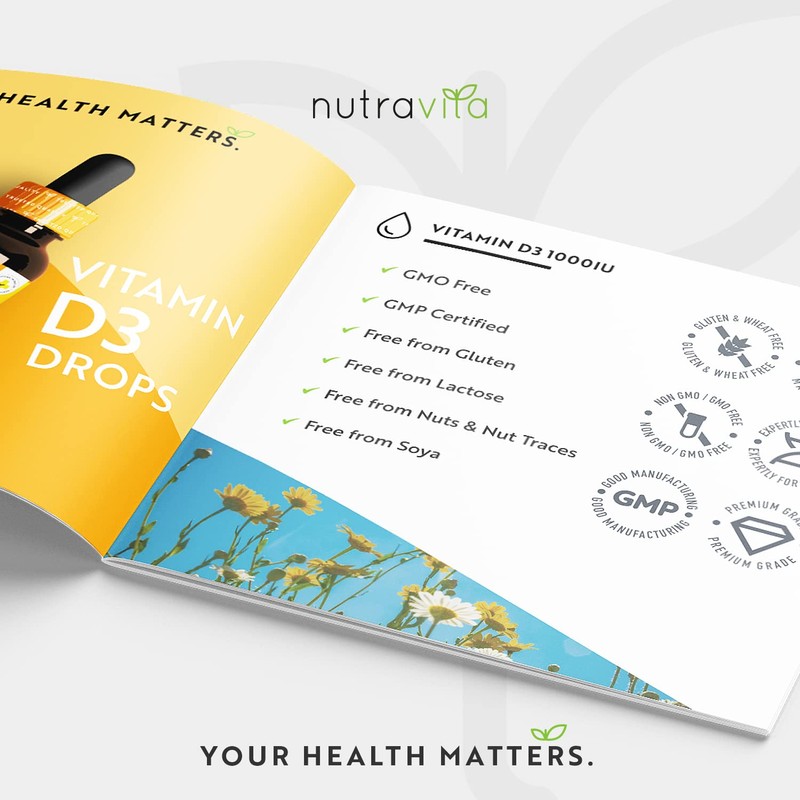 Vitamin D3 Drops 60ml (2000 Drops) – Vitamin D 1000IU