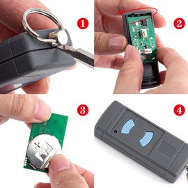 pepape Garage Door Remote Handheld Transmitter Replacement for HORMANN HSE2-868 HSM4-868 HS4-868 Compatible with GARADOR Promatic Gate Opener Fob 2 Pack