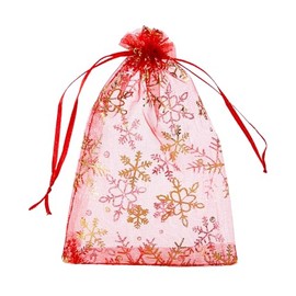 Volanic 100PCS 4X6 Inch Sheer Organza Bags with Drawstring for Candy Jewelry Party Wedding Favor Gift