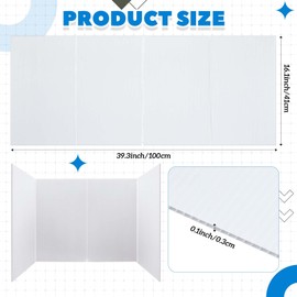 Kritkin Plastic Splatter Guard for Stained Glass Grinder Splatter Screen Foldable Anti Splash Guard 4 Sided Protector with Power Cord Notch for Glass Grinding Machine(39.37 x 16.14 x 0.12 Inch)