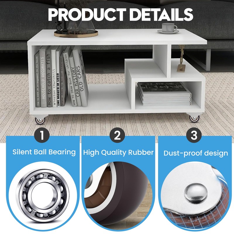 1.5 Inch Fixed Caster Wheels Low Profile Rubber Casters for