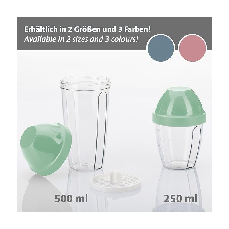Westmark 2 x Mixing and Shaking Cups/Shaker with Removable Mixing
