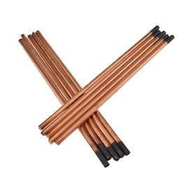 YINGJUN 5pcs Flat Round Arc Air Gouging Carbon Rod Bar 4-10mm Welding DC Gas Electrode Graphite Rods Soldering Supplies (Color : 4mm X 355 Round)