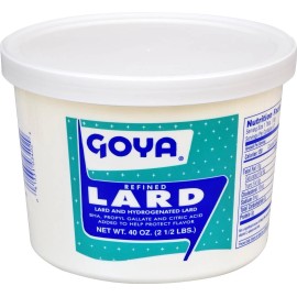 Goya Manteca Refined Lard, 2.5 Pound