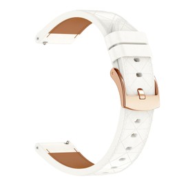 [SQHYWJ] Genuine Leather Watch Band 18mm 20mm Sweatproof Quick Release No Tools Required Perfect for Women Watch and Smart Watch, 20 mm