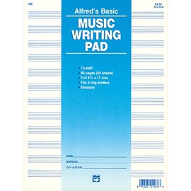 Manuscript / Pad - 12 Stave 80 Pg