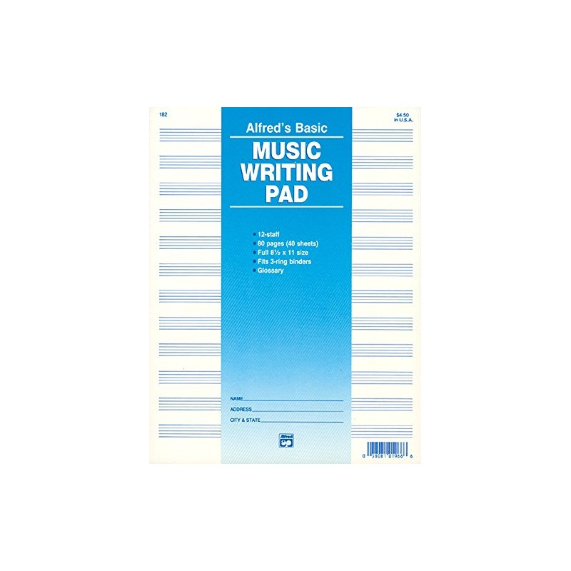 Manuscript / Pad - 12 Stave 80 Pg