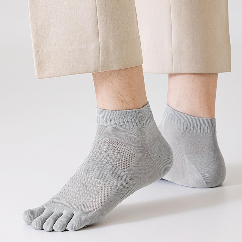 Yazon Five Toe Socks, Men's, Summer, Ankle Socks, Mesh Cotton,