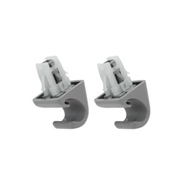 Partuto 2pcs Gray Car Plastic Sun Visor Hook Clip Bracket Retainer 74348-33040 for Toyota 4Runner Corolla Matrix RAV4 Land Cruiser Venza Yaris Replacement