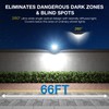 Solar Lights Outdoor,IP66 Waterproof Solar Street Lights Outdoor,6500K LED Dusk