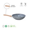 HUDSON Aluminum with Granite Nonstick Covered Wok, 11 inches
