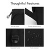 Foldable Backpack for Women, Lightweight Travel Backpack Purse Black