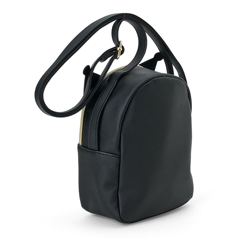 Sanrio Face-Shaped Shoulder Bag Kuromi PU Leather For Ages 3
