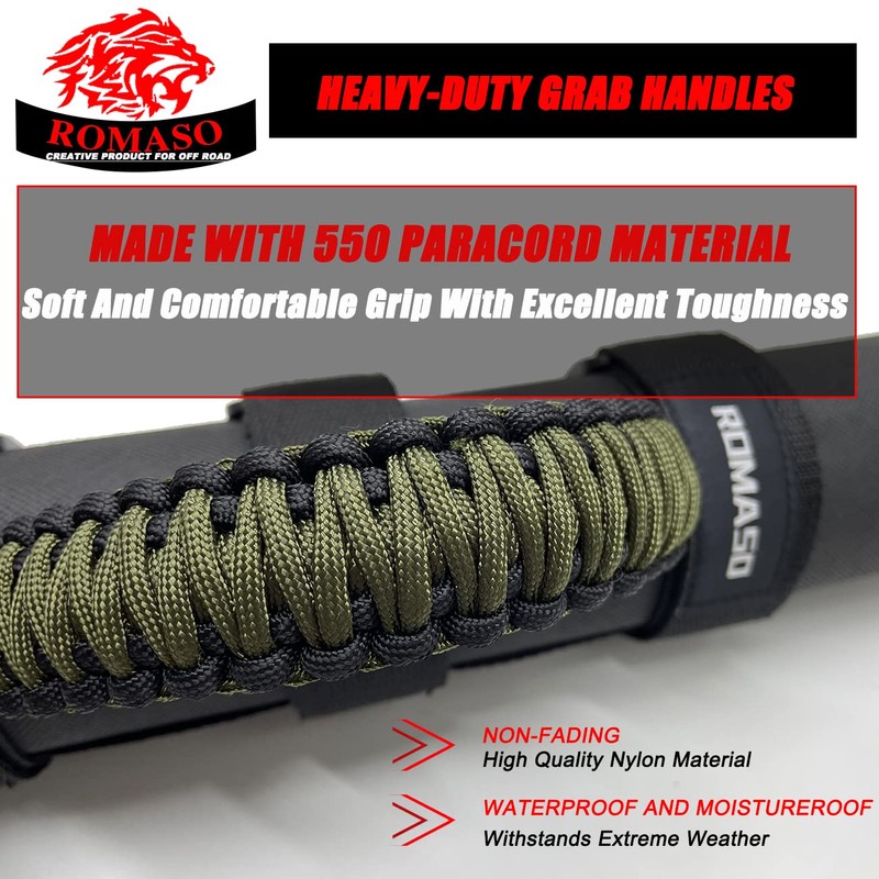 Grab Handles for Jeep Wrangler,Roll Bar Grab Handles for Jeep