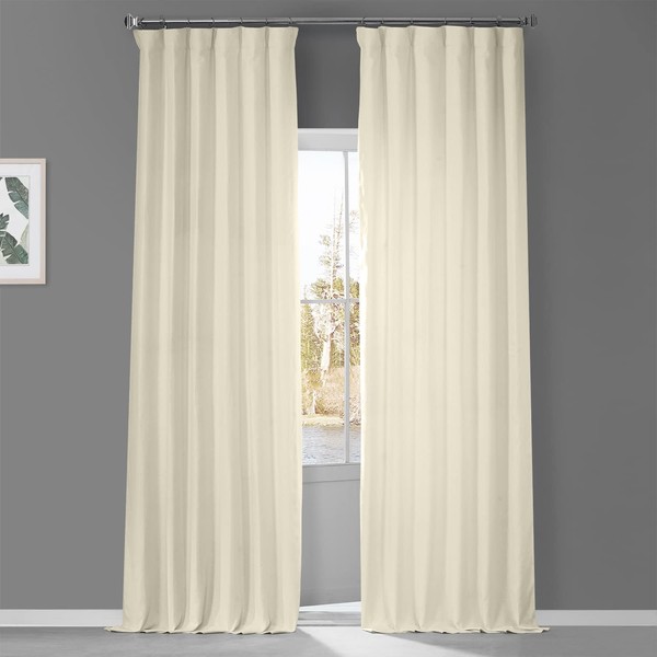 HPD Half Price Drapes French Linen Curtains 108 Inches Long