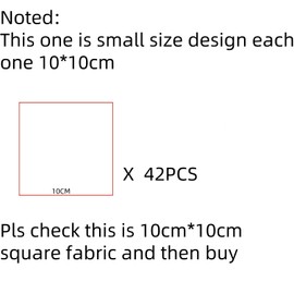 42Pcs 10cm*10cm Cotton Fabric DIY Making Supplies Quilting Patchwork Fabric Fat Quarter Bundles DIY for Quilting Cotton Patchwork Cushions (Purple, 10cm*10cm)