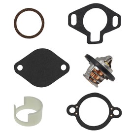 807252Q5 Thermostat Kit with 18-3647 Gaskets Sleeve Fit for Mercruiser V6 V8 4.3L 5.0L 5.7L 7.4L 8.2L 1987-Up 160°