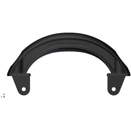 Safetech Hardware SHDL-150 Gate Handle with Side Fixing Legs - Rustproof Gate Handle - Perfect for: PVC, Metal, Wooden Gates Fences - Easy Installation - Left and Right Reversible