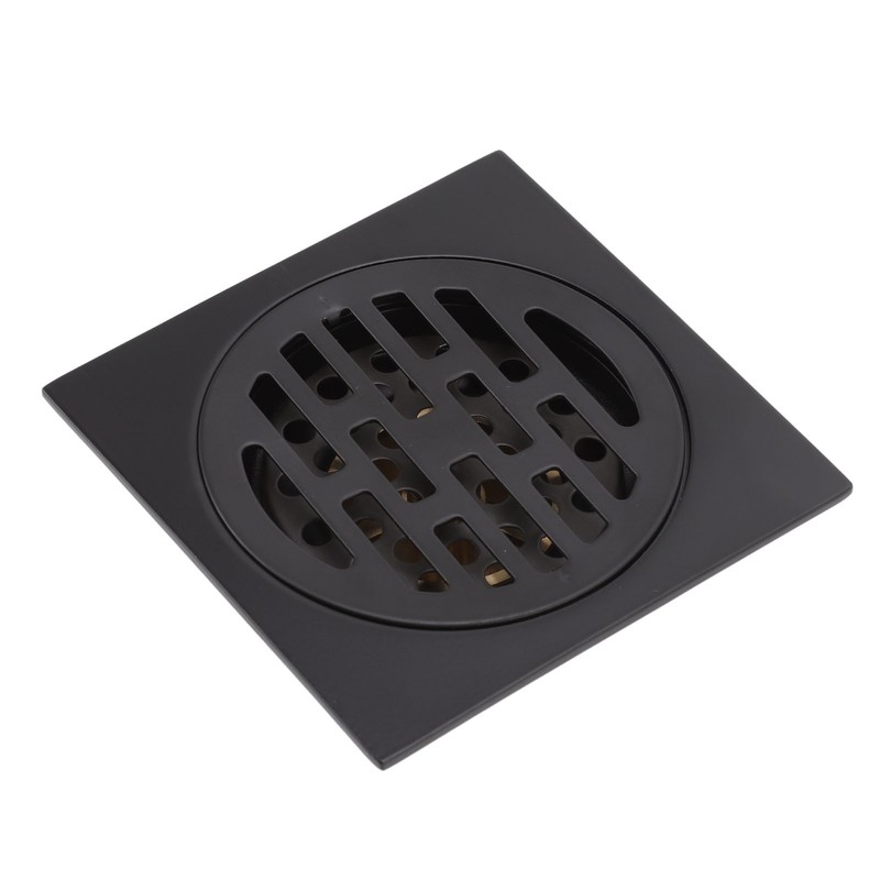 Floor Drain European Style Antique Stainless Steel and Copper Square