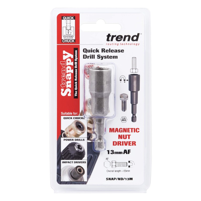 Trend Snappy 13mm Metric Nut Driver with Magnetic Fixing, SNAP/ND/13M