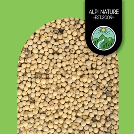 Pepper White Whole (500 g), Peppercorns White 100% Natural, Natural without Additives, Vegan, White Pepper