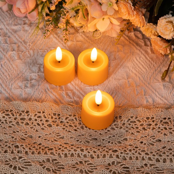 Simplelight4you Pack of 12 Flameless LED Tealights Candle, Battery Operated