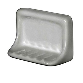 Daltile Restore 6 in. x 3 in. x 4 in. Glazed Ceramic Soap Dish in Bright White