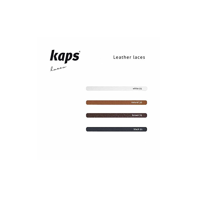 Kaps Leather Laces, 100% genuine quality leather shoe boot laces,
