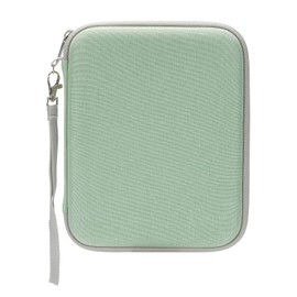 Card Case for Yoto Cards, Soft Portable Folder with Zipper & 80 Pockets Player & Mini Audiobook Cards, Card Binder Holder with Sleeves for Travel (Green)