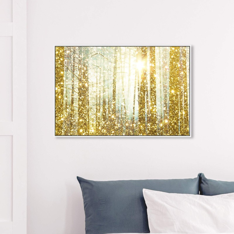 Oliver Gal Magical Forest' Framed Abstract Wall Decor, 36" x