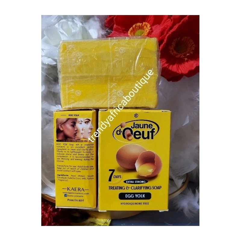 jaune 4pce. 2 Jaune D'OEUF 7days Xtra Strong Body Soap